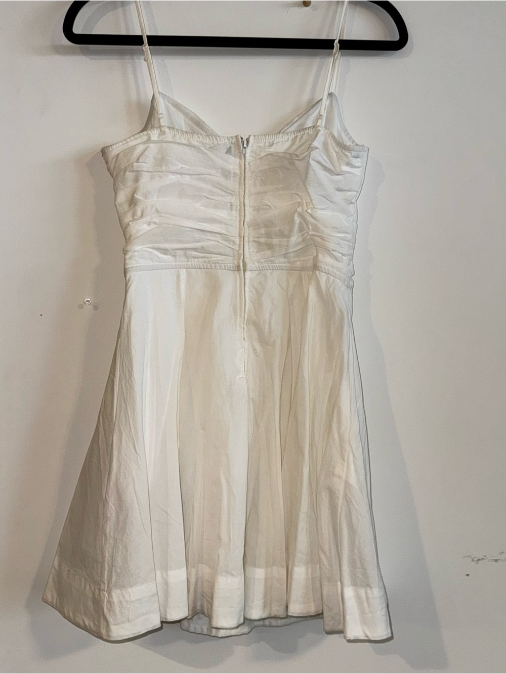 Trixxi White Spaghetti-Strap Lace-Up Mini Dress - Picture 6 of 11